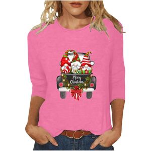 Unbranded (XXL, 003 Pink) Christmas Tops for Women UK 3/4 Sleeve Shirts Dressy Casual Blou Unbranded (XXL, 003 Pink) Christmas Tops for Women UK 3/4 Sleeve Shirts Dressy Casual Blou