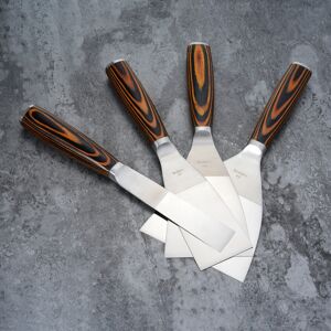 Unbranded 4-Piece Stainless Steel Putty Knife Set with Wooden Handles, 1/2/3/4 Inch Unbranded 4-Piece Stainless Steel Putty Knife Set with Wooden Handles, 1/2/3/4 Inch