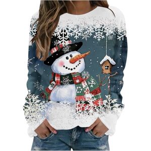 Unbranded (XXL, 006 Blue) Christmas Sweatshirts for Women Xmas Holiday Long Sleeve Tops Cr Unbranded (XXL, 006 Blue) Christmas Sweatshirts for Women Xmas Holiday Long Sleeve Tops Cr