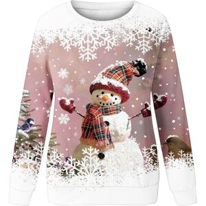 Unbranded (L, 004 Pink) Christmas Sweatshirts for Women Xmas Holiday Long Sleeve Tops Crew Unbranded (L, 004 Pink) Christmas Sweatshirts for Women Xmas Holiday Long Sleeve Tops Crew