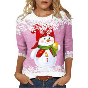 Unbranded (3XL, 001 Pink) Christmas Shirts for Women Crewneck Snowman Graphic Christmas Sw Unbranded (3XL, 001 Pink) Christmas Shirts for Women Crewneck Snowman Graphic Christmas Sw