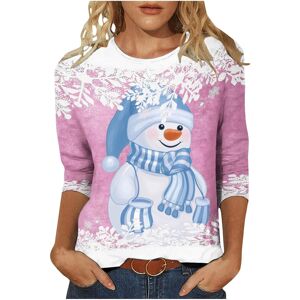 Unbranded (M, 007 Pink) Christmas Shirts for Women Crewneck Snowman Graphic Christmas Swea Unbranded (M, 007 Pink) Christmas Shirts for Women Crewneck Snowman Graphic Christmas Swea