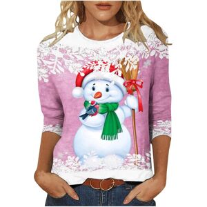 Unbranded (XXL, 006 Pink) Christmas Shirts for Women Crewneck Snowman Graphic Christmas Sw Unbranded (XXL, 006 Pink) Christmas Shirts for Women Crewneck Snowman Graphic Christmas Sw