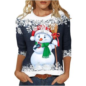 Unbranded (XXL, 006 Navy) Christmas Shirts for Women Crewneck Snowman Graphic Christmas Sw Unbranded (XXL, 006 Navy) Christmas Shirts for Women Crewneck Snowman Graphic Christmas Sw