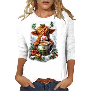 Unbranded (L, 014 Multicolor) Christmas Jumpers for Women Xmas Sweatshirts Crewneck 3/4 Sl Unbranded (L, 014 Multicolor) Christmas Jumpers for Women Xmas Sweatshirts Crewneck 3/4 Sl