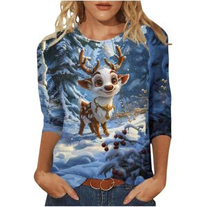 Unbranded (S, 005 Multicolor) Christmas Jumpers for Women Xmas Sweatshirts Crewneck 3/4 Sl Unbranded (S, 005 Multicolor) Christmas Jumpers for Women Xmas Sweatshirts Crewneck 3/4 Sl