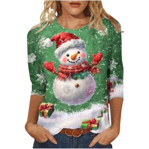 Unbranded (S, 021 Multicolor) Christmas Jumpers for Women Xmas Sweatshirts Crewneck 3/4 Sl Unbranded (S, 021 Multicolor) Christmas Jumpers for Women Xmas Sweatshirts Crewneck 3/4 Sl