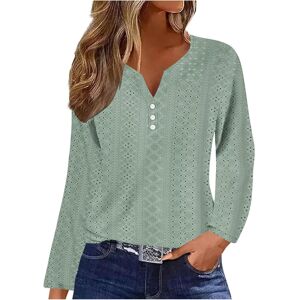 Unbranded (12, 001* Green) Women Tops Causal Breathable V Neck Long Sleeve Blouses Elegant Unbranded (12, 001* Green) Women Tops Causal Breathable V Neck Long Sleeve Blouses Elegant