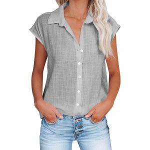 Unbranded (10, 001* Gray) Women Tops Summer Short Sleeve Shirts Ladies Blouses Casual Dres Unbranded (10, 001* Gray) Women Tops Summer Short Sleeve Shirts Ladies Blouses Casual Dres