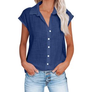 Unbranded (20, 001* Navy) Women Tops Summer Short Sleeve Shirts Ladies Blouses Casual Dres Unbranded (20, 001* Navy) Women Tops Summer Short Sleeve Shirts Ladies Blouses Casual Dres