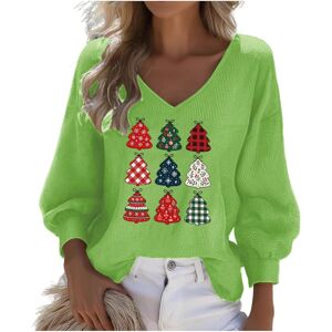 Unbranded (3XL, 003* Green) Christmas Sweatshirts for Womens Waffle Long Sleeve Tshirts V Unbranded (3XL, 003* Green) Christmas Sweatshirts for Womens Waffle Long Sleeve Tshirts V