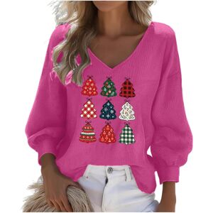 Unbranded (4XL, 003* Hot Pink) Christmas Sweatshirts for Womens Waffle Long Sleeve Tshirts Unbranded (4XL, 003* Hot Pink) Christmas Sweatshirts for Womens Waffle Long Sleeve Tshirts