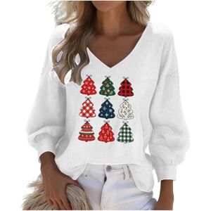 Unbranded (3XL, 003* White) Christmas Sweatshirts for Womens Waffle Long Sleeve Tshirts V Unbranded (3XL, 003* White) Christmas Sweatshirts for Womens Waffle Long Sleeve Tshirts V