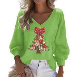 Unbranded (3XL, 004* Green) Christmas Sweatshirts for Womens Waffle Long Sleeve Tshirts V Unbranded (3XL, 004* Green) Christmas Sweatshirts for Womens Waffle Long Sleeve Tshirts V