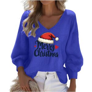 Unbranded (5XL, 002* Blue) Christmas Sweatshirts for Womens Waffle Long Sleeve Tshirts V N Unbranded (5XL, 002* Blue) Christmas Sweatshirts for Womens Waffle Long Sleeve Tshirts V N