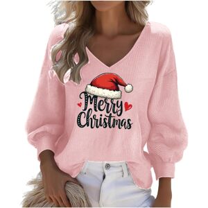 Unbranded (S, 002* Pink) Christmas Sweatshirts for Womens Waffle Long Sleeve Tshirts V Nec Unbranded (S, 002* Pink) Christmas Sweatshirts for Womens Waffle Long Sleeve Tshirts V Nec