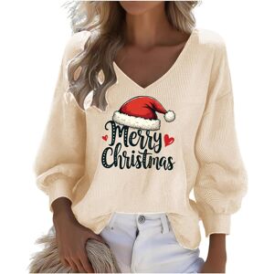 Unbranded (4XL, 002* Beige) Christmas Sweatshirts for Womens Waffle Long Sleeve Tshirts V Unbranded (4XL, 002* Beige) Christmas Sweatshirts for Womens Waffle Long Sleeve Tshirts V