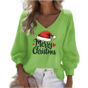 Unbranded (XL, 002* Green) Christmas Sweatshirts for Womens Waffle Long Sleeve Tshirts V N Unbranded (XL, 002* Green) Christmas Sweatshirts for Womens Waffle Long Sleeve Tshirts V N
