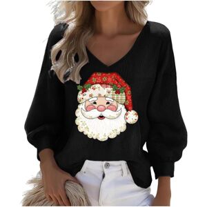 Unbranded (S, 005* Black) Christmas Sweatshirts for Womens Waffle Long Sleeve Tshirts V Ne Unbranded (S, 005* Black) Christmas Sweatshirts for Womens Waffle Long Sleeve Tshirts V Ne