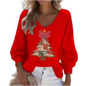 Unbranded (S, 004* Red) Christmas Sweatshirts for Womens Waffle Long Sleeve Tshirts V Neck Unbranded (S, 004* Red) Christmas Sweatshirts for Womens Waffle Long Sleeve Tshirts V Neck