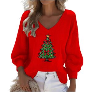 Unbranded (XL, 001* Red) Christmas Sweatshirts for Womens Waffle Long Sleeve Tshirts V Nec Unbranded (XL, 001* Red) Christmas Sweatshirts for Womens Waffle Long Sleeve Tshirts V Nec