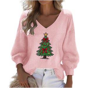 Unbranded (XXL, 001* Pink) Christmas Sweatshirts for Womens Waffle Long Sleeve Tshirts V N Unbranded (XXL, 001* Pink) Christmas Sweatshirts for Womens Waffle Long Sleeve Tshirts V N