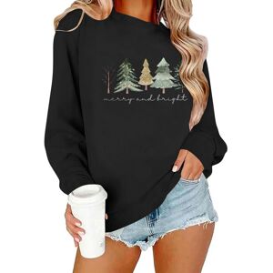Unbranded (L, 003* Black) Womens Christmas Sweatshirts Christmas Tree Graphic Long Sleeve Unbranded (L, 003* Black) Womens Christmas Sweatshirts Christmas Tree Graphic Long Sleeve