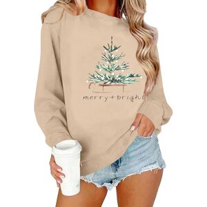 Unbranded (S, 005* Beige) Womens Christmas Sweatshirts Christmas Tree Graphic Long Sleeve Unbranded (S, 005* Beige) Womens Christmas Sweatshirts Christmas Tree Graphic Long Sleeve