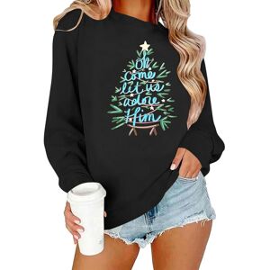 Unbranded (XS, 004* Black) Womens Christmas Sweatshirts Christmas Tree Graphic Long Sleeve Unbranded (XS, 004* Black) Womens Christmas Sweatshirts Christmas Tree Graphic Long Sleeve