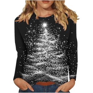 Unbranded (4XL, 017* Black) Christmas Long Sleeve Tops Womens Christmas Sweatshirts Crewne Unbranded (4XL, 017* Black) Christmas Long Sleeve Tops Womens Christmas Sweatshirts Crewne