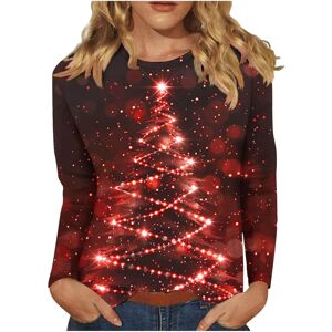 Unbranded (M, 010* Red) Christmas Long Sleeve Tops Womens Christmas Sweatshirts Crewneck X Unbranded (M, 010* Red) Christmas Long Sleeve Tops Womens Christmas Sweatshirts Crewneck X