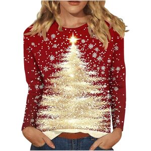 Unbranded (M, 023* Red) Christmas Long Sleeve Tops Womens Christmas Sweatshirts Crewneck X Unbranded (M, 023* Red) Christmas Long Sleeve Tops Womens Christmas Sweatshirts Crewneck X