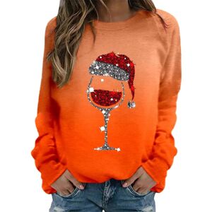 Unbranded (3XL, 002 Orange) Christmas Jumpers for Women Xmas Holiday Long Sleeve Tops Crew Unbranded (3XL, 002 Orange) Christmas Jumpers for Women Xmas Holiday Long Sleeve Tops Crew