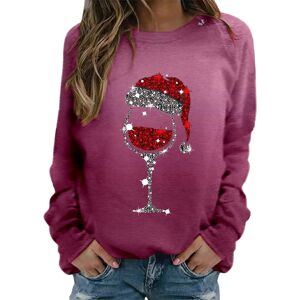 Unbranded (3XL, 002 Hot Pink) Christmas Jumpers for Women Xmas Holiday Long Sleeve Tops Cr Unbranded (3XL, 002 Hot Pink) Christmas Jumpers for Women Xmas Holiday Long Sleeve Tops Cr