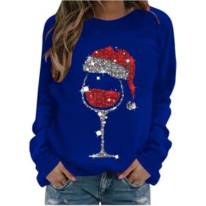 Unbranded (4XL, 001 Blue) Christmas Jumpers for Women Xmas Holiday Long Sleeve Tops Crewne Unbranded (4XL, 001 Blue) Christmas Jumpers for Women Xmas Holiday Long Sleeve Tops Crewne