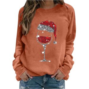 Unbranded (XL, 005 Orange) Christmas Jumpers for Women Xmas Holiday Long Sleeve Tops Crewn Unbranded (XL, 005 Orange) Christmas Jumpers for Women Xmas Holiday Long Sleeve Tops Crewn