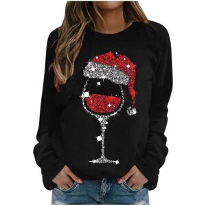 Unbranded (XXL, 001 Black) Christmas Jumpers for Women Xmas Holiday Long Sleeve Tops Crewn Unbranded (XXL, 001 Black) Christmas Jumpers for Women Xmas Holiday Long Sleeve Tops Crewn