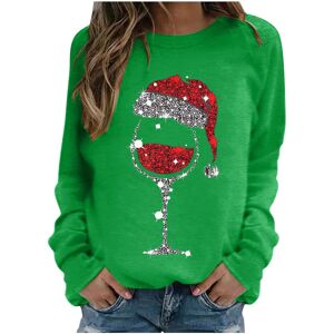 Unbranded (XL, 001 Green) Christmas Jumpers for Women Xmas Holiday Long Sleeve Tops Crewne Unbranded (XL, 001 Green) Christmas Jumpers for Women Xmas Holiday Long Sleeve Tops Crewne