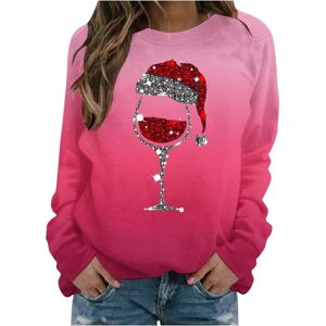 Unbranded (XXL, 003 Pink) Christmas Jumpers for Women Xmas Holiday Long Sleeve Tops Crewne Unbranded (XXL, 003 Pink) Christmas Jumpers for Women Xmas Holiday Long Sleeve Tops Crewne