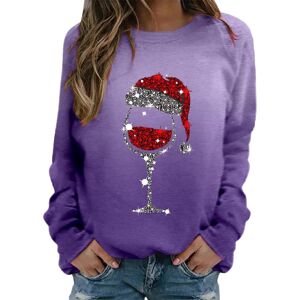 Unbranded (XXL, 002 Purple) Christmas Jumpers for Women Xmas Holiday Long Sleeve Tops Crew Unbranded (XXL, 002 Purple) Christmas Jumpers for Women Xmas Holiday Long Sleeve Tops Crew