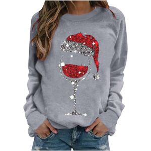 Unbranded (S, 001 Gray) Christmas Jumpers for Women Xmas Holiday Long Sleeve Tops Crewneck Unbranded (S, 001 Gray) Christmas Jumpers for Women Xmas Holiday Long Sleeve Tops Crewneck