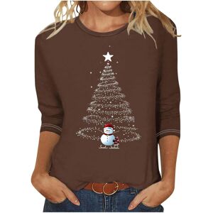 Unbranded (3XL, 012 Brown) Christmas Jumpers for Womens UK Christmas Ladies Tops Xmas Tree Unbranded (3XL, 012 Brown) Christmas Jumpers for Womens UK Christmas Ladies Tops Xmas Tree