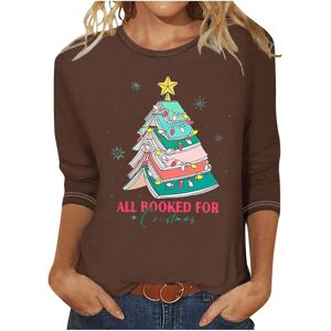 Unbranded (5XL, 014 Brown) Christmas Jumpers for Womens UK Christmas Ladies Tops Xmas Tree Unbranded (5XL, 014 Brown) Christmas Jumpers for Womens UK Christmas Ladies Tops Xmas Tree