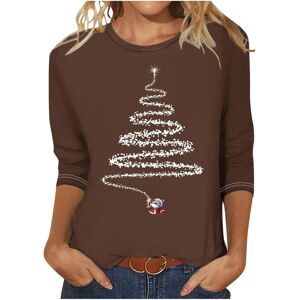 Unbranded (5XL, 015 Brown) Christmas Jumpers for Womens UK Christmas Ladies Tops Xmas Tree Unbranded (5XL, 015 Brown) Christmas Jumpers for Womens UK Christmas Ladies Tops Xmas Tree