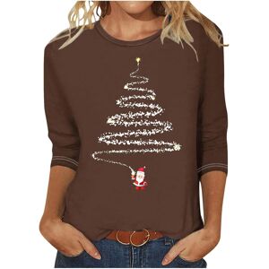 Unbranded (5XL, 016 Brown) Christmas Jumpers for Womens UK Christmas Ladies Tops Xmas Tree Unbranded (5XL, 016 Brown) Christmas Jumpers for Womens UK Christmas Ladies Tops Xmas Tree