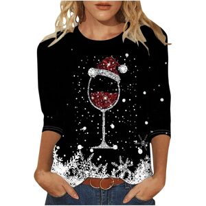 Unbranded (M, 009 Black) Christmas Jumpers for Womens UK Christmas Ladies Tops Xmas Tree R Unbranded (M, 009 Black) Christmas Jumpers for Womens UK Christmas Ladies Tops Xmas Tree R