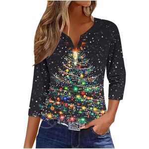 Unbranded (L, 032* Multicolor) Christmas Shirts for Womens 3/4 Sleeve Christmas T-Shirts V Unbranded (L, 032* Multicolor) Christmas Shirts for Womens 3/4 Sleeve Christmas T-Shirts V