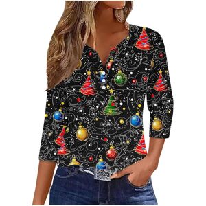 Unbranded (S, 030* Multicolor) Christmas Shirts for Womens 3/4 Sleeve Christmas T-Shirts V Unbranded (S, 030* Multicolor) Christmas Shirts for Womens 3/4 Sleeve Christmas T-Shirts V