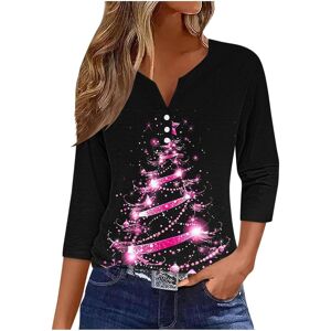 Unbranded (XL, 036* Black) Christmas Shirts for Womens 3/4 Sleeve Christmas T-Shirts V Nec Unbranded (XL, 036* Black) Christmas Shirts for Womens 3/4 Sleeve Christmas T-Shirts V Nec