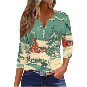 Unbranded (XXL, 020* Multicolor) Christmas Shirts for Womens 3/4 Sleeve Christmas T-Shirts Unbranded (XXL, 020* Multicolor) Christmas Shirts for Womens 3/4 Sleeve Christmas T-Shirts